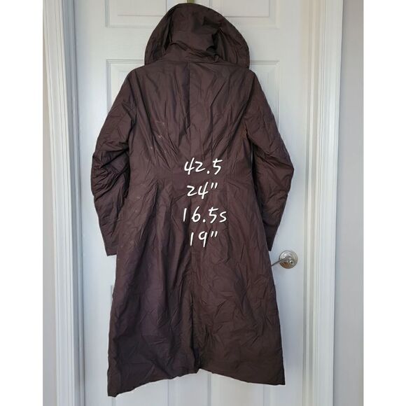 ADD Brown Down Puffer Long Coat 6 - Picture 4 of 12